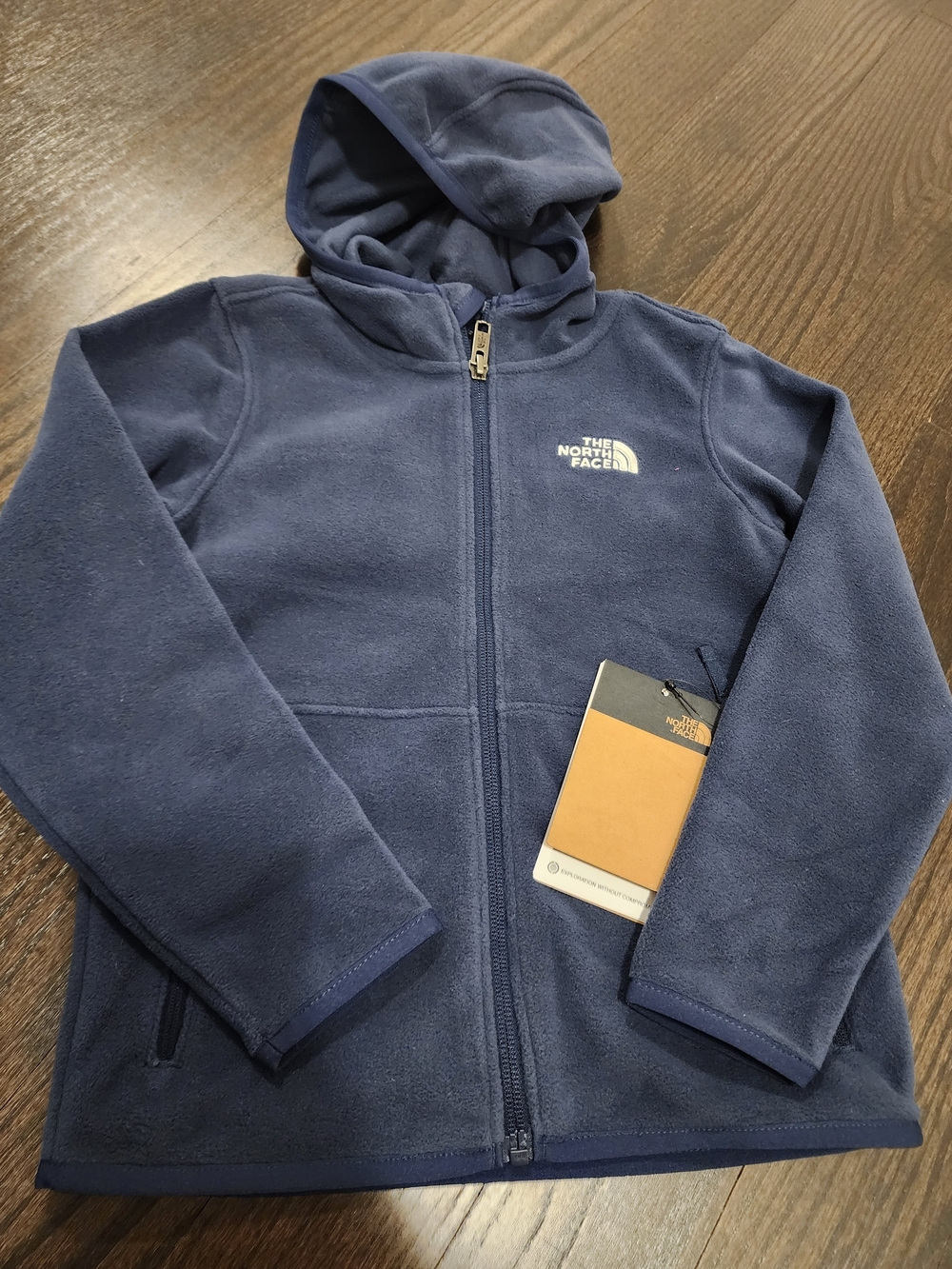 The North Face Kids' Navy Fleece Hoodie Jacket